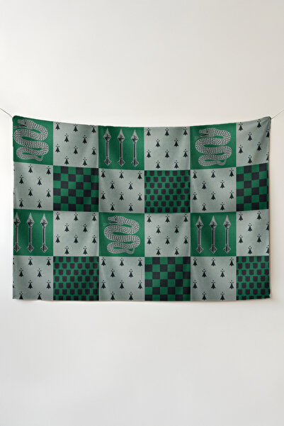 Charmbi Harry Potter Yatay Duvar Örtüsü Film Temalı Kaliteli Kumaş Oda Dekoru Tapestry Duvar Halısı