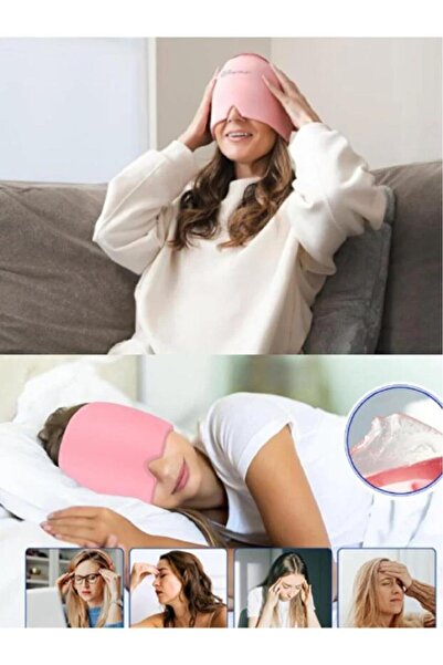 Nirnisa Jel Kafa Beresi Baş Ağrısı Göz Şişlik Giderici Başlık Soğuk Sıcak Kompres Uyku Göz Bandı