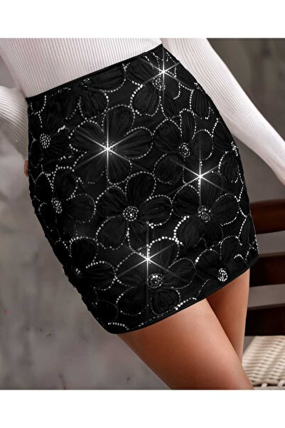 AURA EMILY CICEKLI PULLU ETEK