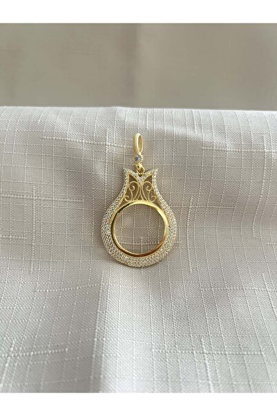 ED CAESAR ÇEYREK TAKILABİLEN LALE MODEL 925 AYAR GÜMÜŞ KOLYE UCU