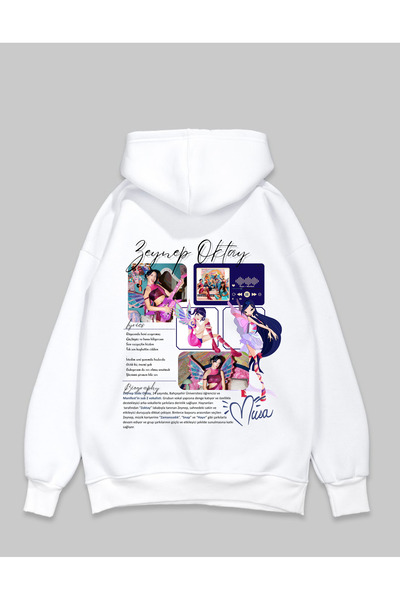 BaisheDesign Manifest Sweat 3 İplik | Şardonlu | Oversize | Hoodie | Pamuklu ...