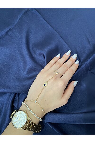 Tasarım Zemira Gold Motifli Şahmeran Bileklik – Minimal Şık Takısı