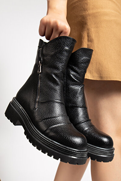 Elile Shoes Hakiki Deri 35 Numaradan 41-42-43 Numaraya Kadar Kadın Kışlık Bot