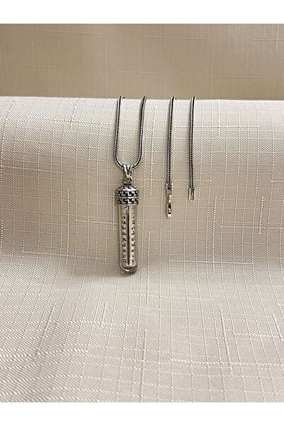 ED CAESAR AYETEL KÜRSİ 925 AYAR GÜMÜŞ CEVŞEN ERKEK KOLYE