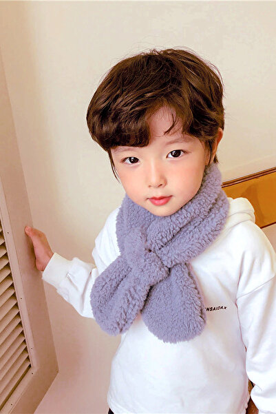 Leiste Woof Children's Scarf Plush Scarf Windproof Fleece Neck Collar Shawl