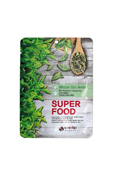 eyenlip آي إن ليب قناع ورقي للوجه سوبر فود الشاي الاخضر