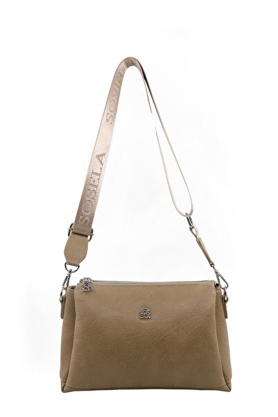 SOSELA Γυναικεία τσάντα χιαστί 67-7166 Άμμος