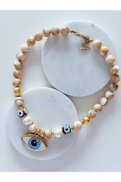 CHARMLUCKY Eye-Catching Natural Necklace