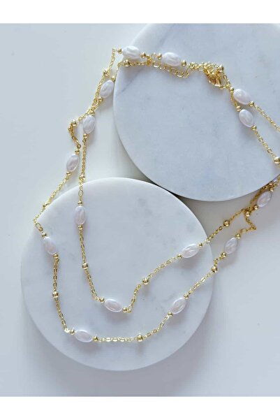 CHARMLUCKY Special Series Pearl Chain Long Necklace