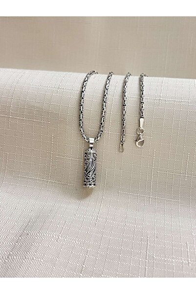 ED CAESAR ZÜLFİKAR KILICI KRAL ZİNCİR 925 AYAR GÜMÜŞ EKREK CEVŞEN KOLYE