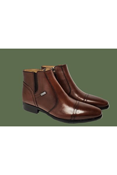 Darkwood -ERKEK KLASİK BOT-HAKİKİ DERİ-TABA RENK-KAUÇUK TABAN