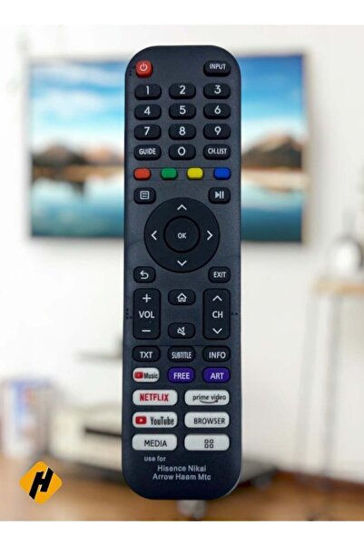 Generic Hisense Smart TV Remote Control - Compatible with Hisense LED/LCD/Plasma