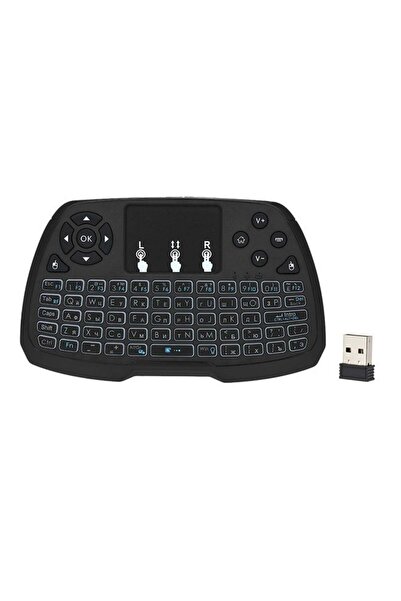 Generic Wireless Keyboard Remote Control For Smart TV Black
