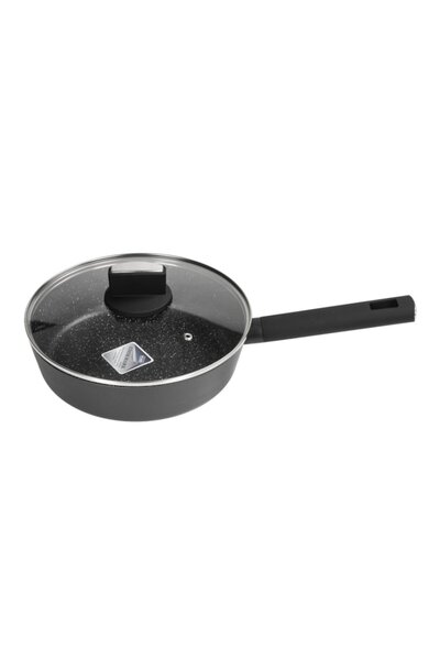 Zilan Saucepan ZLN0881 Black with marble coating, 5 layers, 26 cm and soft-touch handle, 3.1L