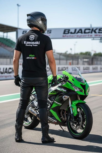BJACKS Motorsports Wear Μπλουζάκι Kawasaki ZX6R Climacool Polo Premium