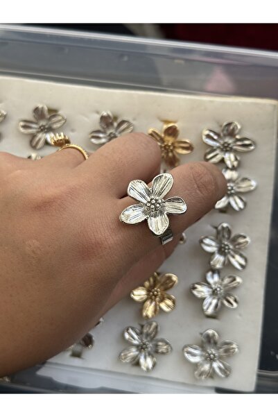 SERENİTY AKSESUAR خاتم زهرة كبير قابل للتعديل