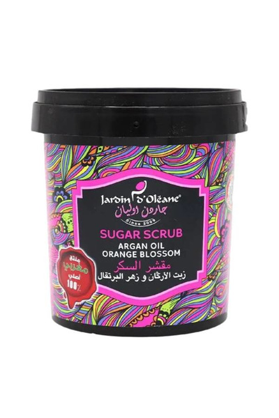 Jardin D Oleane جاردن اوليان مقشر السكر 300 جرام بزيت الارغان وزهر البرتقال