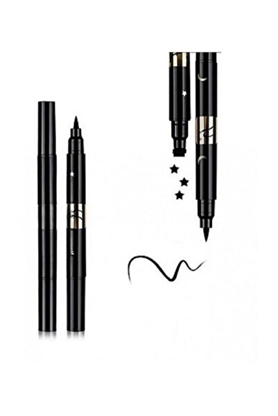 Zeonella Beauty Rose Çift Taraflı Yıldız Desenli Kalem Eyeliner Waterproof