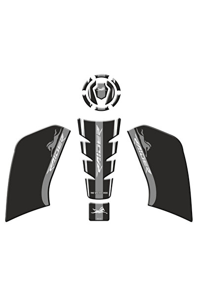 Gogo Tank Pad Set 005 Siyah Gri - TVS Raider 125
