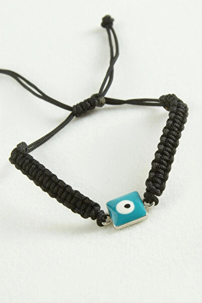 Glowify Store Buğz Evil Eye Square Macrame Rope Bracelet