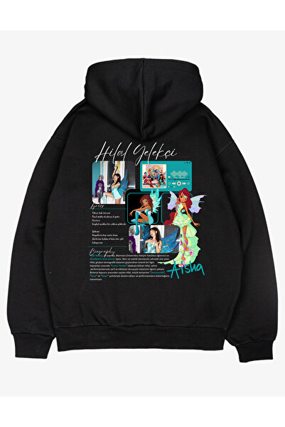 BaisheDesign Manifest Sweat | 3 İplik | Şardonlu | Oversize | Hoodie | Pamukl...