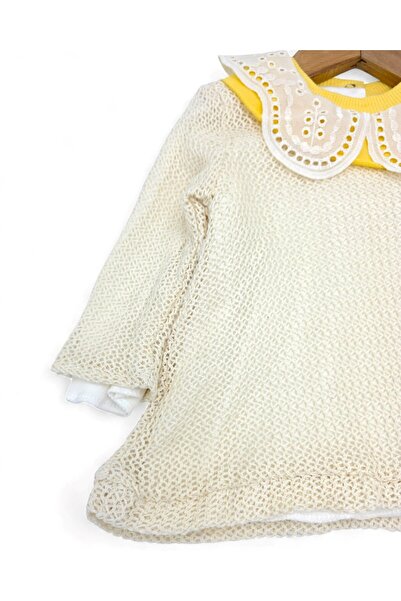 Ege Bebek Baby Girl Lace Collar Seasonal Stylish Set for 3-6-9-12-18 Months