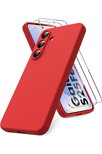 Rivor Samsung Galaxy S25 FE Uyumlu Kılıf Kılıf İpeksi Yumuşak Dokulu Renkli S...