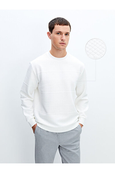 LC Waikiki Мъжки суичър с кръгла яка и дълъг ръкав