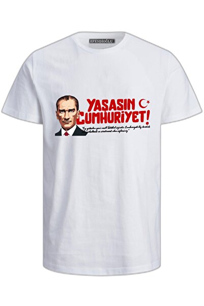 Efendioğlu Design Živela Republika, pamučna majica za odrasle sa štampanim mo...