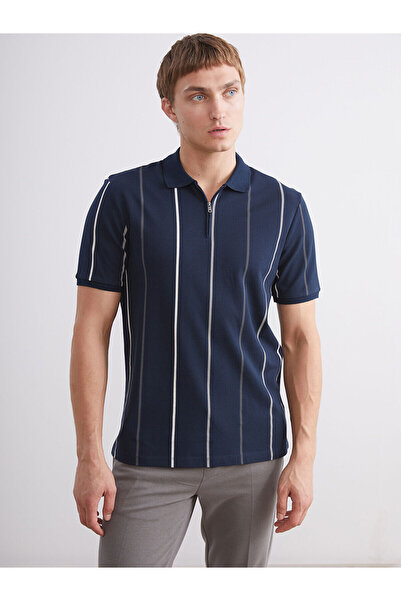 LC Waikiki Ανδρικό μπλουζάκι Polo Neck Striped Pique