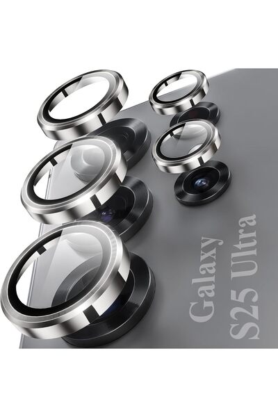 Kipgsm Samsung Galaxy S25 Ultra Uyumlu Reflective Safir Lens Koruyucu Parlama...