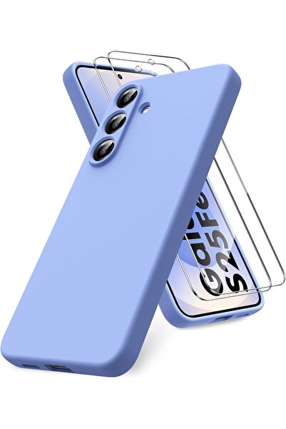 Rivor Samsung Galaxy S25 FE Uyumlu Kılıf Kılıf İpeksi Yumuşak Dokulu Renkli S...