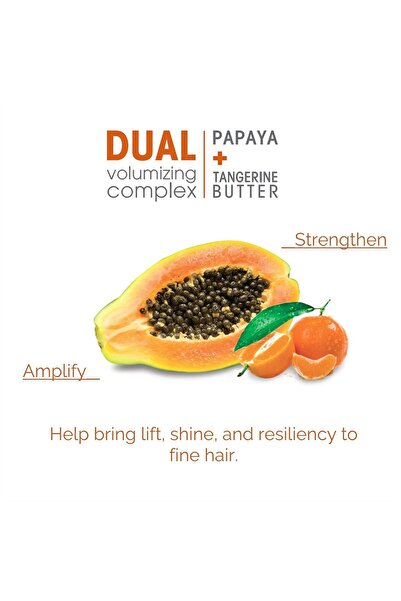 Giovanni Styling Mousse for Fine Hair, 207 ml — Thickening with Papaya Butter & Mandarin