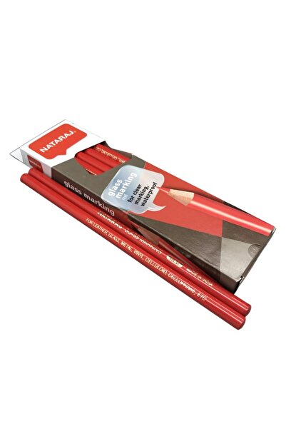 Nataraj Natraj Glass Marking Pencils (Round) Col. : Red(1 ctn 2880 pcs)