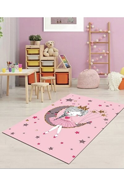 Home Kaymaz tabanlı makinede yıkabilir kolay silinebilir leke tutmaz ay kız a...