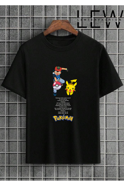 lovver تي شيرت أسود من القطن بنسبة 100% مع تصميم مخصص مكتوب عليه كلمات أغاني ...