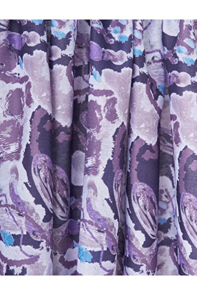 Kayra Batik Patterned Shawl Purple