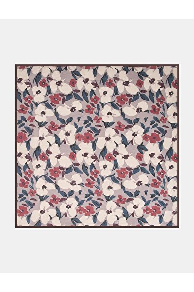 KYR Φουλάρι από βισκόζη με σχέδια λουλουδιών Dusty Rose