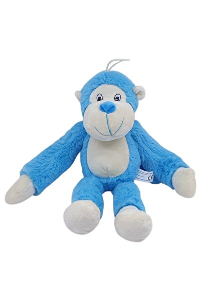 calperia دمية قرد قطيفة 40 سم - قطيفة ناعمة - G5501 - أزرق (ليسينيا)