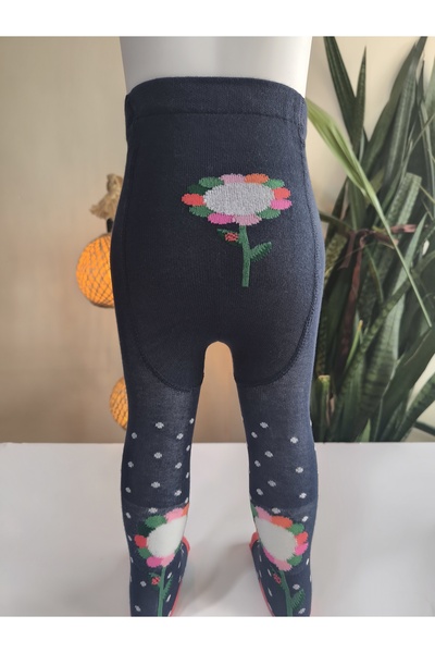 Şimo Butik Baby Girl Children's Pantyhose Cotton Anti-Sweat Vibrant Colors Fl...