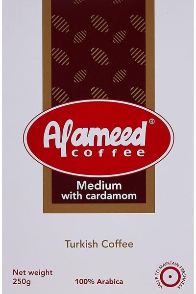 alameed قهوة متوسطة مع الهيل 250 جرام