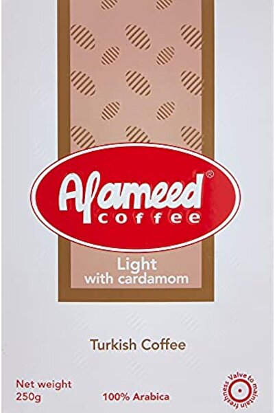 alameed قهوة تركية خفيفة مع الهيل 250 غرام