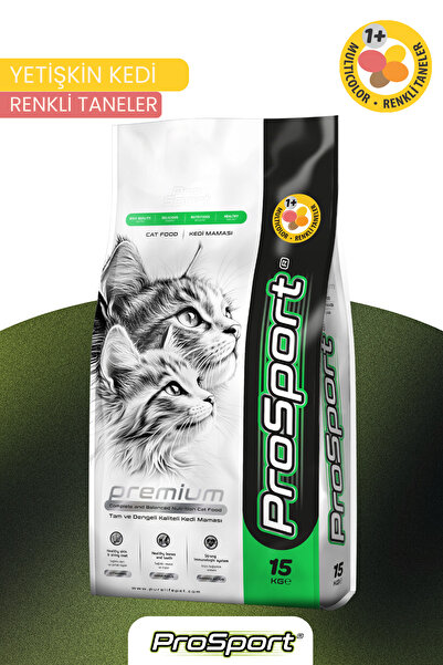 PureLife Prosport Renkli Tavuklu Yetişkin Kedi Maması 15 Kg