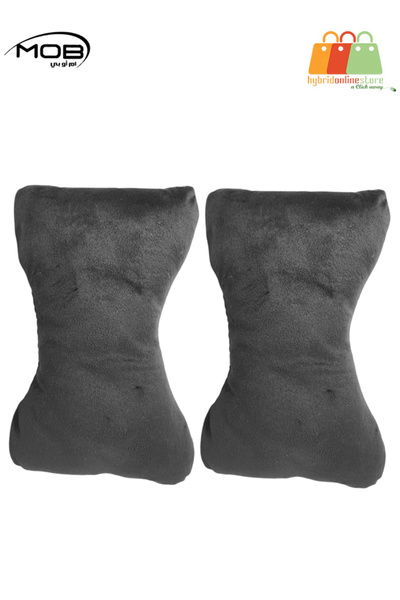 Mob مجموعة من قطعتين من وسائد دعم الرقبة والقطن على شكل عظمة