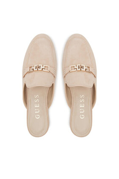 Guess Γυναικείες Σαγιονάρες Μπεζ FLJBOMSUE06