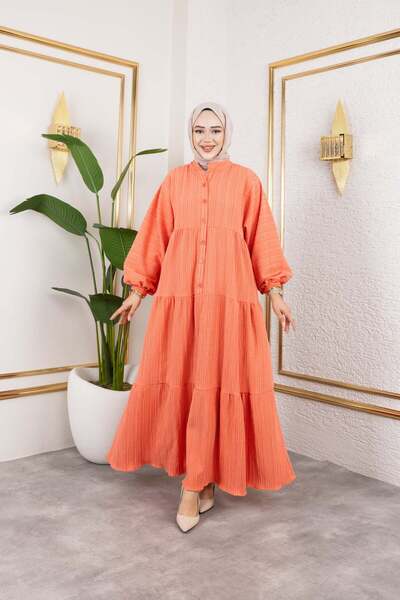 MİSS M.A.T FASHİON فستان ألاكاتي جوفري كبير الحجم ومريح