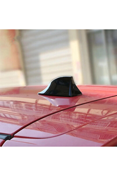 Generic هوائي سيارة بزعانف القرش السوداء - مثبت على السقف بارتفاع 15.5 سم