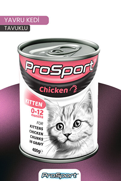 PureLife PROSPORT CHUNK TAVUK ETLİ YAVRU KEDİ KONSERVE MAMA 400GR