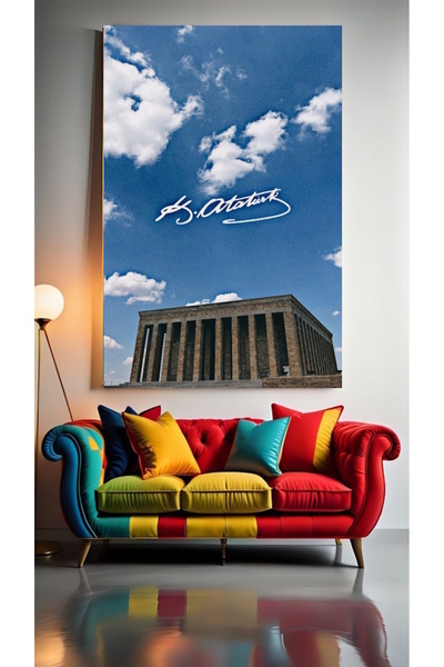 özkacar ANITKABİR V3 Tablou decorativ pe pânză pentru acasă, perete, salon, s...