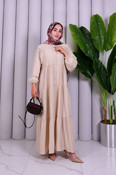 MİSS M.A.T FASHİON Alaçati Strawberry Fabric Oversize Comfortable Dress